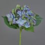 Hortensia flor de simulación GABRIELLA, azul-verde, 50cm, Ø18cm