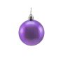 Bola para árbol de Navidad MELANIA, 6 unidades, metálica-morada, Ø6cm