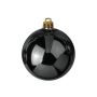 Bola de árbol de Navidad TEODORA, 4 unidades, negro brillante, Ø10cm