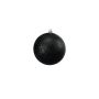 Bola de árbol de Navidad ABELIA, 4 bolas, purpurina, negro, Ø10cm