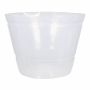 Recipiente KIPA para cestas de plantas, plástico, impermeable, transparente, 12 cm, Ø 12 cm