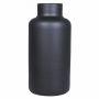Jarrón de cristal SIARA, negro mate, 30 cm, Ø 15 cm