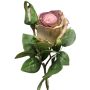 Rosa artificial BARIADY, violeta-verde, 35 cm