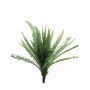 Helecho artificial de Boston TANG, zona de paso, varilla de ajuste, verde, 60cm