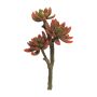 Echeveria elegans artificial FEIFANG en varilla de ajuste, rojo-verde, 30cm