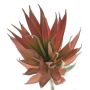 Agave decipiens artificial DEYUNA en varilla de ajuste, rojo, 18cm