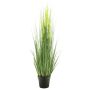 Hierba decorativa de calamagrostis RULIN con espigas, maceta decorativa, verde-amarillo, 130cm
