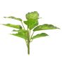 Planta decorativa de Dieffenbachia XUMEI, varilla de ajuste, verde-crema, 25cm