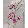 Magnolia artificial BIRGITTA, rosa-blanco, 110cm