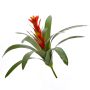 Guzmania artificial INES, con flor, en vara de fijación, rojo, 45cm