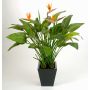 Strelitzia artificial SANURA, naranja-violeta, 130cm, 18x25cm