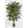 Árbol ficus artificial DECIO, troncos naturales, verde, 150cm