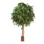 Gran ficus artificial RAMZO, tronco natural, maceta, verde, 315cm
