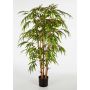 Arbusto bambú artificial HIROSHI, tronco bambú real, verde, 90cm