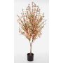 Cerezo artificial ZADAR, troncos naturales, flores, rosa, 140cm