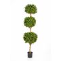 Árbol boj 3 copas artificial TOM, tronco real, verde, 190cm, Ø50cm