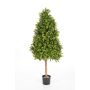 Seto boj triangular artificial TOM, tronco natural, verde, 140cm