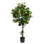 Árbol decorativo de limonero LUNING, tronco artificial, frutas, 120cm