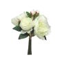 Ramo de peonía artificial LINYUAN, crema, 35cm