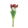 Ramo de tulipanes artificiales LONA, rojo-negro, 45cm, Ø15cm