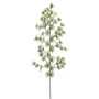 Rama decorativa de alerce LIHEJIA, nevada, bayas, verde-blanco, 70cm