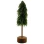 Pino artificial TANNAN sobre disco de madera, nevado, 55cm