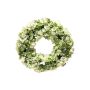 Corona artificial de hortensias MUSHANA, verde crema, Ø40cm