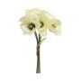 Ramo de amapolas artificiales XIONG, blanco, 30cm