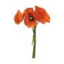 Ramo de amapolas artificiales XIONG, naranja, 30cm