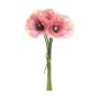 Ramo de amapolas artificiales XIONG, rosa-crema, 30cm