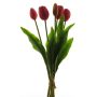 Tulipán artificial LIBIA, rosa oscuro, 35cm