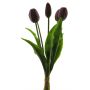 Tulipán artificial LIBIA, morado, 35cm