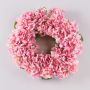 Corona de hortensias textiles MEJA, rosa, Ø35cm