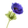 Anémona de plástico FONDA, azul, 30cm, Ø7cm