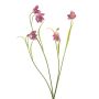 Rama artificial de flor de tablero de ajedrez PITARA, rosa y blanco, 50 cm
