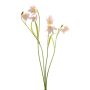 Rama artificial de flor de ajedrez PITARA, rosa y blanco, 50 cm
