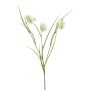 Rama artificial de flor de ajedrez REMARA, blanco-verde, 55 cm