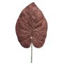 Hoja de filodendro artificial Scandens AOSHEN, marrón, 70cm