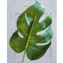 Hoja artificial de filodendro monstera deliciosa KERIM, 55cm