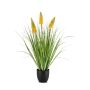 Lirio antorcha artificial FLORENS en maceta decorativa, verde-amarillo, 90 cm