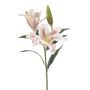 Rama artificial de lirio tigre ALORA, amarillo-rosa-blanco, 80 cm, Ø 13-20 cm
