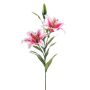 Rama decorativa de lirio tigre RAISA, rosa-blanco, 85 cm, Ø 17-18 cm