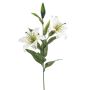 Rama decorativa de lirio tigre RAISA, blanca, 85 cm, Ø 17-18 cm