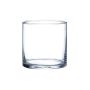 Vaso cilíndrico para velas SANYA FIRE, transparente, 15cm, Ø15cm