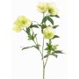 Rama artificial de rosa de Navidad ANYALA, verde-blanco, 60cm, Ø5-6cm