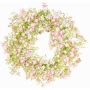 Corona decorativa de gypsophila GERSAN, rosa-blanco, Ø30cm