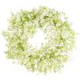 Corona decorativa de gypsophila GERSAN, blanco, Ø 30 cm