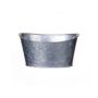 Jardinera ALBRADE, zinc, plateado, 19 x 12 x 9 cm
