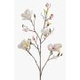 Rama de magnolia artificial LILO, blanco-rosa, 110cm, Ø5-9cm