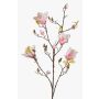 Rama de magnolia artificial LILO, fucsia-blanco, 110cm, Ø5-9cm